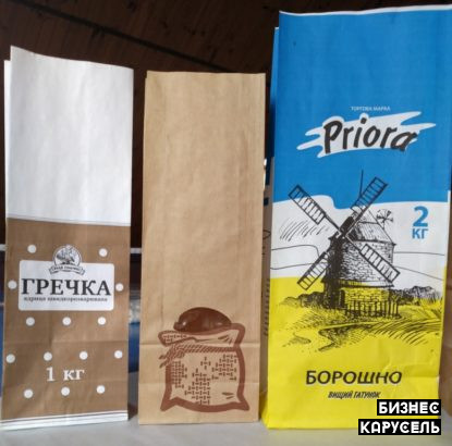 Производство «Бумажные пакеты с плоским дном для муки, крупы, чая, кофе» Киев - изображение 1