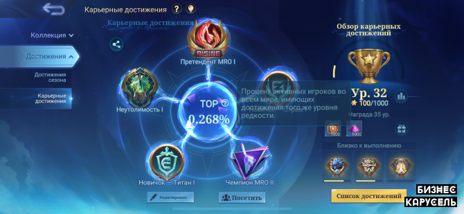 Топ акаунт Mobile Legends Рейтинг Світу 0.268% Участь у фіналі Європи Київ - изображение 1